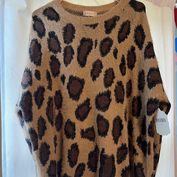 Altar'd State Sweaters - Oversized cheetah sweater, altard state